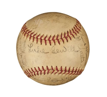 1944 St. Louis Browns American League Champions Team Signed Ball with 25 Signatures 